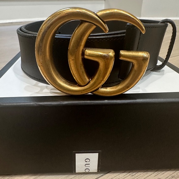 Gucci Calfskin Double G 40mm belt - Picture 6 of 8